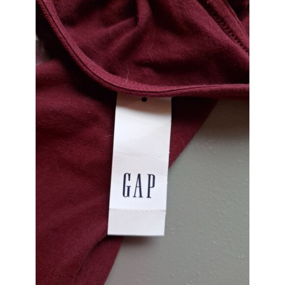 Gap V-Neck Sleeveless Bodysuit Womens Small Maroon - Picture 5 of 8